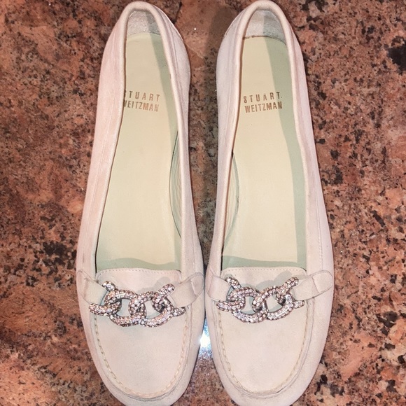 🌟 HP 🌟 Stuart Weitzman embellished suade loafers - Picture 3 of 11